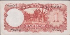 Çin 1 Yuan 1936 Çok Çok Temiz Çilaltı