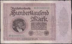 Almanya 100000 Mark 1923 Haliyle