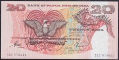 Papua New Guinea 20 Kına 1989 Çil Pick10c