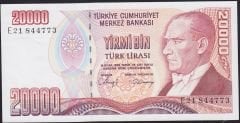 7.Emisyon 1.Tertip 20000 Lira E21 844773 Çil