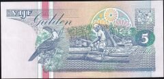 Suriname 5 Gulden 1998 Çil Pick 136c 9898