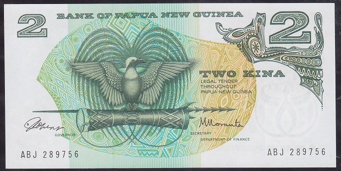 Papua New Guinea 2 Kına 1975 Çil Pick 1