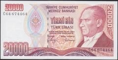 7.Emisyon 1.Tertip 20000 Lira C64 674464 Çil