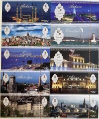 009 Numara Türkiyenin Şehirleri 10 Farklı Fantazi Para Seti Güzel Numara Çil (Maksimum Baskı 1000 Adettir)