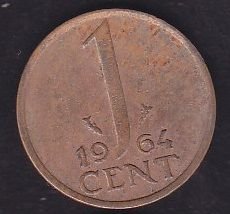 Hollanda 1 Cent 1964