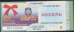 2004 19 Kasım Çeyrek Bilet - R Serisi