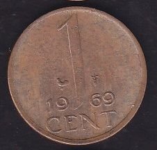 Hollanda 1 Cent 1969