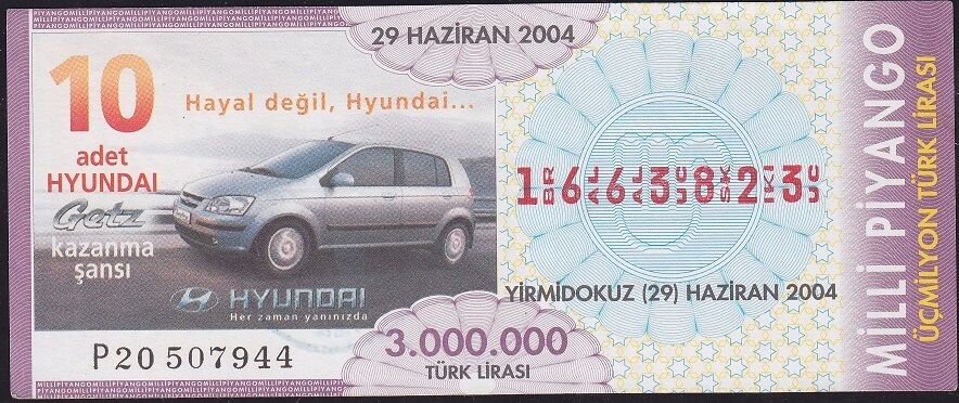 2004 29 Haziran Bilet