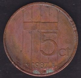 Hollanda 5 Cent 1987