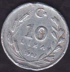 1983 Yılı 10 Lira