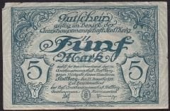 Almanya 5 Mark 1918 Haliyle