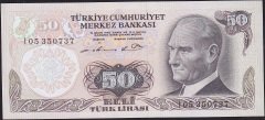 6.Emisyon 1.Tertip 50 Lira I05 350737 Çilaltı Çil