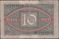 Almanya 10 Mark 1920 Çok Temiz