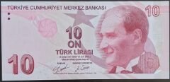 9.Emisyon 4.Tertip 10 Lira D007 575457 Çil