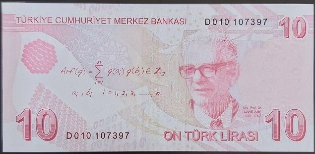 9.Emisyon 4.Tertip 10 Lira D010 107397 Çil