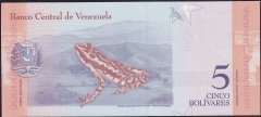 Venezuela 5 Bolivares 2018 Çilaltı Çil Pick102