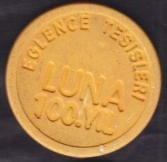 Luna 100.yıl Lunapark Jetonu Sarı