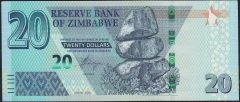 Zimbabwe 20 Dolar 2020 Çil Pick 104 -AP3252999