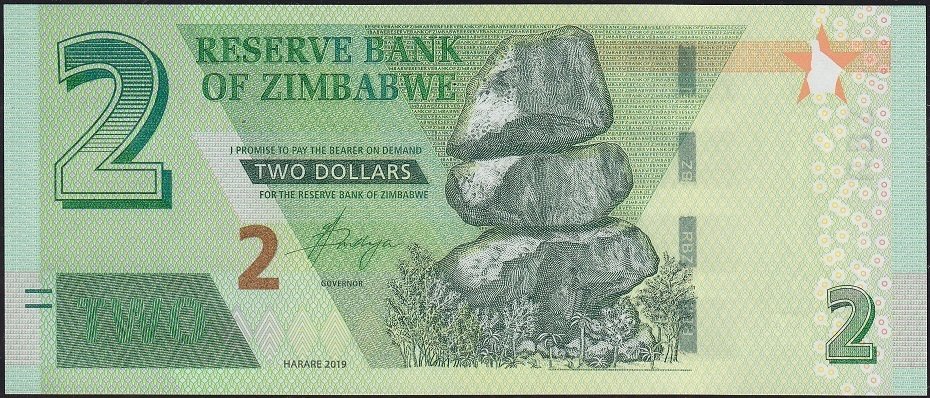 Zimbabwe 2 Dolar 2019 Çil Pick 101