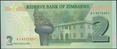 Zimbabwe 2 Dolar 2019 Çil Pick 101