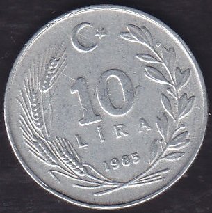 1985 Yılı 10 Lira