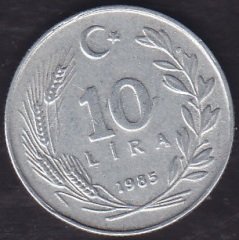 1985 Yılı 10 Lira