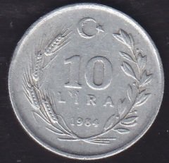 1984 Yılı 10 Lira