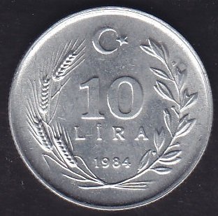 1984 Yılı 10 Lira