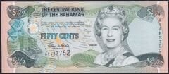 Bahamas 1/2 Dolar 2001 Çil Pick 68