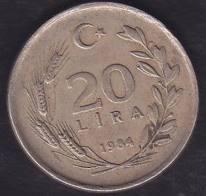 1984 Yılı 20 Lira