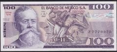 Meksika 100 Pesos 1982 Çilaltı Çil ( Z ) Pick 74