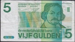 Hollanda 5 Gulden 1973 Çok Temiz