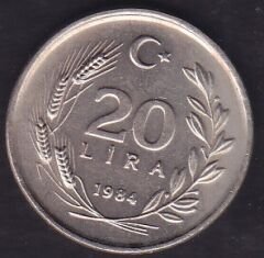 1984 Yılı 20 Lira Çilaltı Çil