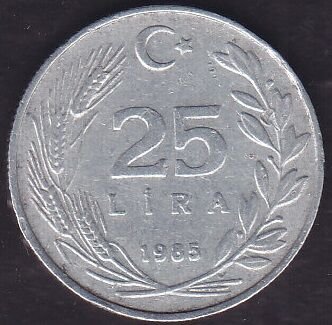 1985 Yılı 25 Lira