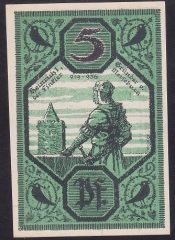 ALMANYA 5 PFENNİNG NOTGELD 1921 ÇİL