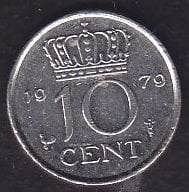 Hollanda 10 Cent 1979