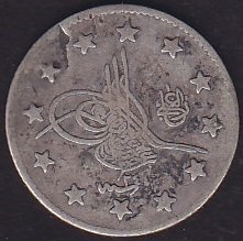1293 / 24 Abdulhamid 2 Kuruş Gümüş