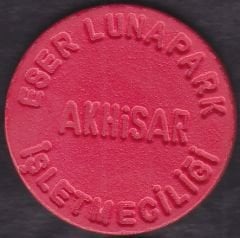 Eser Lunapark Jetonu Akhisar - Kırmızı