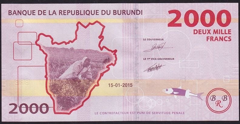 Burundi 2000 Frank 2015 Çil