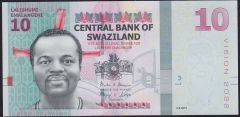 Swaziland 10 Emalangeni 2015 Çil ( 555 )
