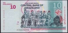 Swaziland 10 Emalangeni 2015 Çil ( 555 )