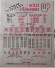 1988 23 Nisan Piyango Listesi