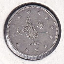 1293 / 32 Abdulhamid 2 Kuruş Gümüş
