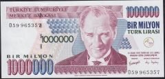 7.Emisyon 3.Tertip 1 000 000 Lira O59 965357 Çil