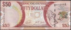 Guyana 50 Dolar 2016 Çil Pick 41 Hatıra ( 444 )