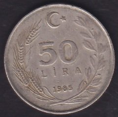 1985 Yılı 50 Lira