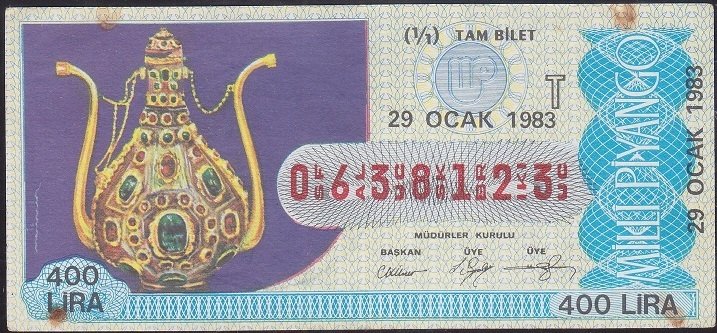 1983 29 Ocak Tam Bilet - T Serisi