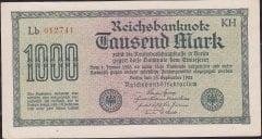 Almanya 1000 Mark 1922 Çilaltı Çil
