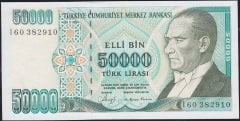 7.Emisyon 1.Tertip 50000 Lira I60 382910 Çilaltı Çil