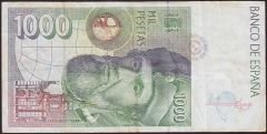 İspanya 1000 Pesetas 1992 Çok Temiz